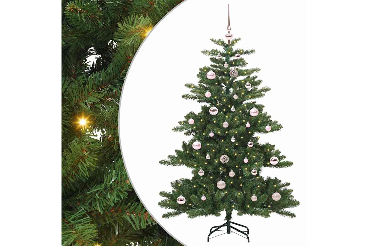 Vidaxl Artificial Hinged Christmas Tree With 150 Leds 150 Cm Pvc