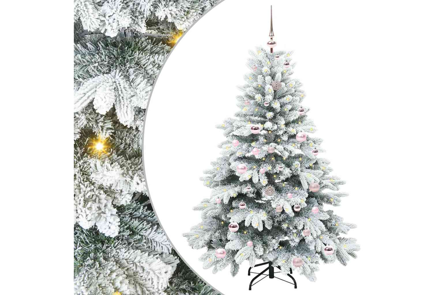 Vidaxl Artificial Christmas Tree With 150 Leds Green 150 Cm Pe And Pvc