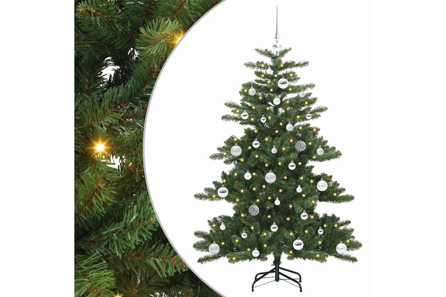 Vidaxl Artificial Hinged Christmas Tree With 150 Leds 150 Cm Pvc