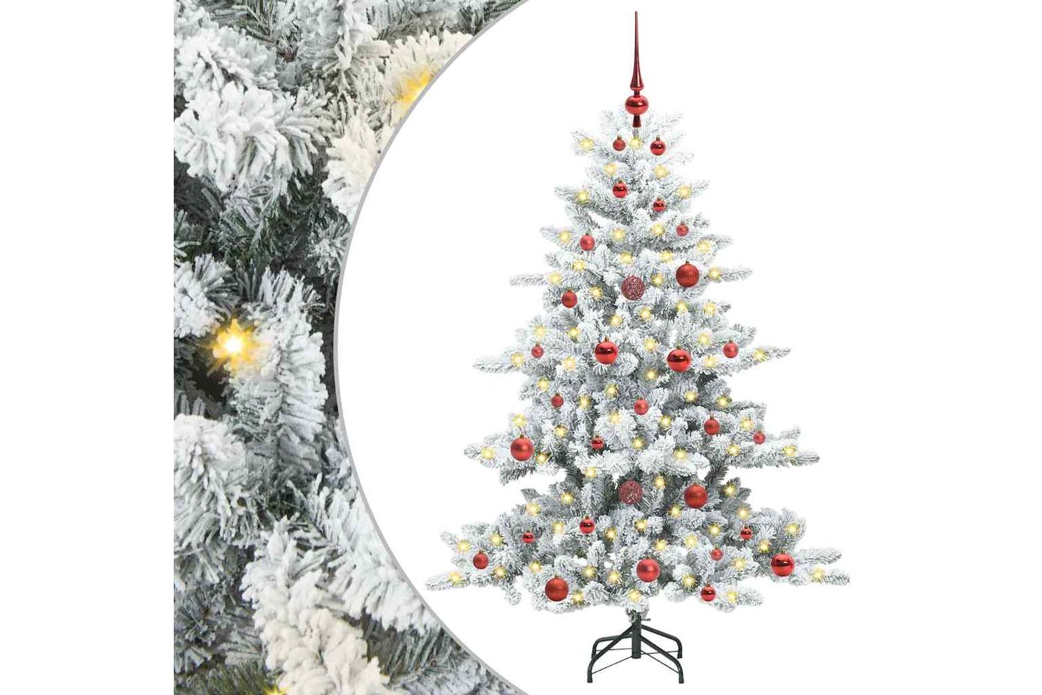Vidaxl Artificial Hinged Christmas Tree With 150 Leds 150 Cm Pvc