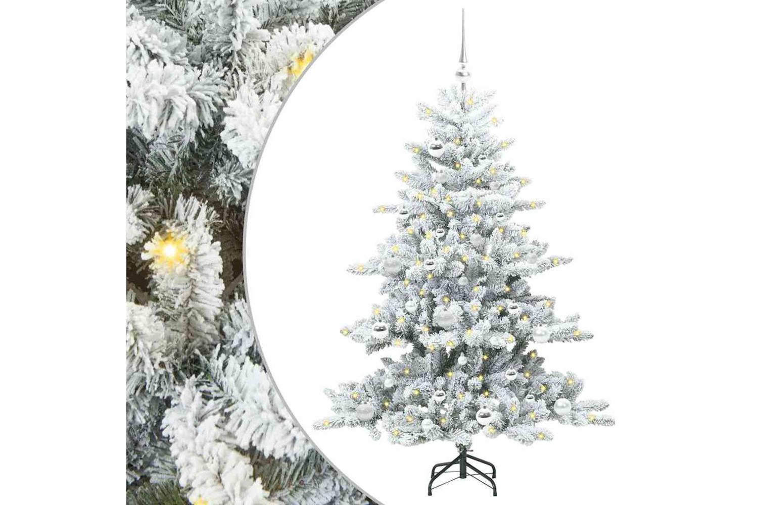 Vidaxl Artificial Hinged Christmas Tree With 150 Leds 150 Cm Pvc