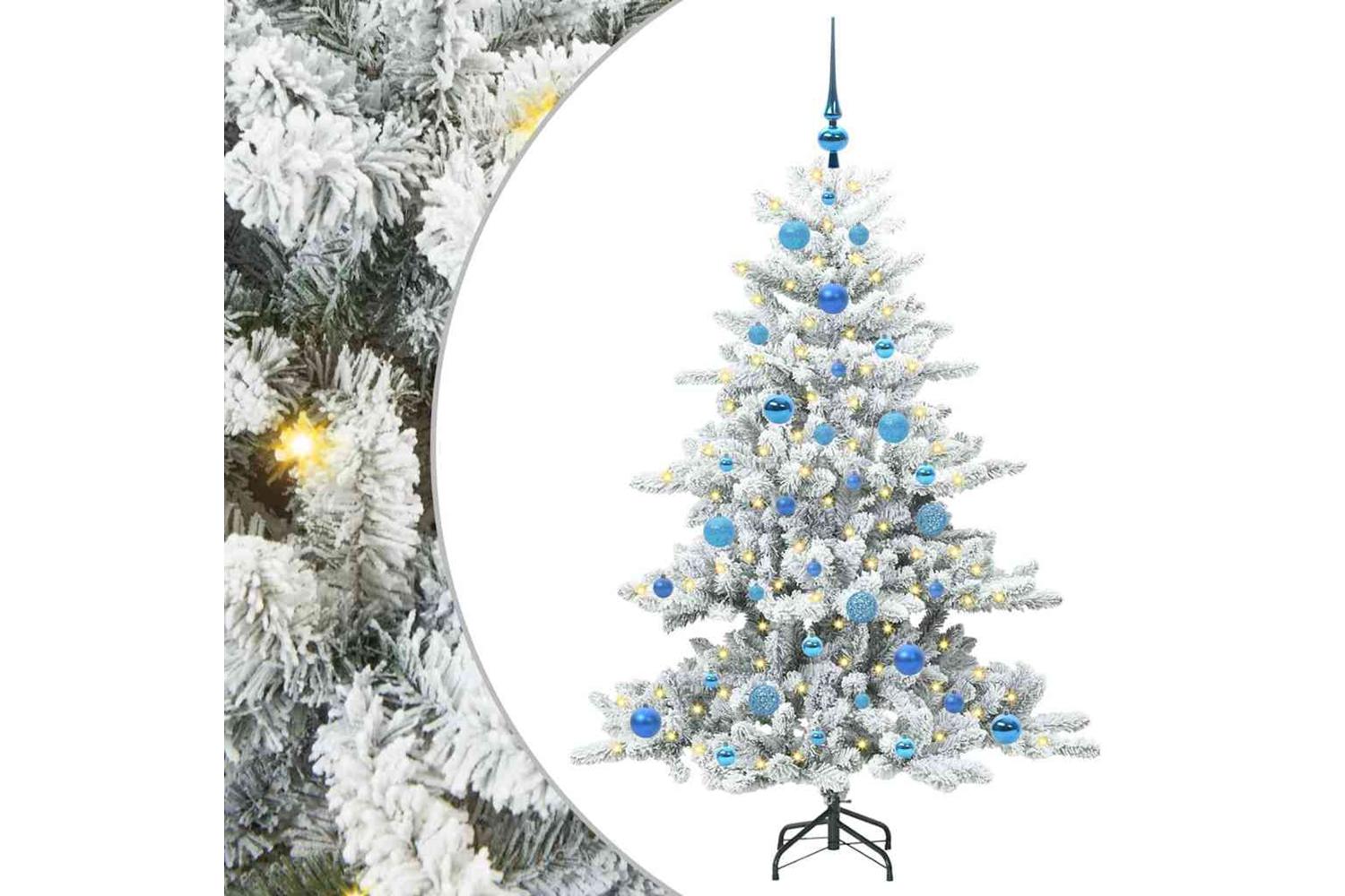 Vidaxl Artificial Hinged Christmas Tree With 150 Leds 150 Cm Pvc