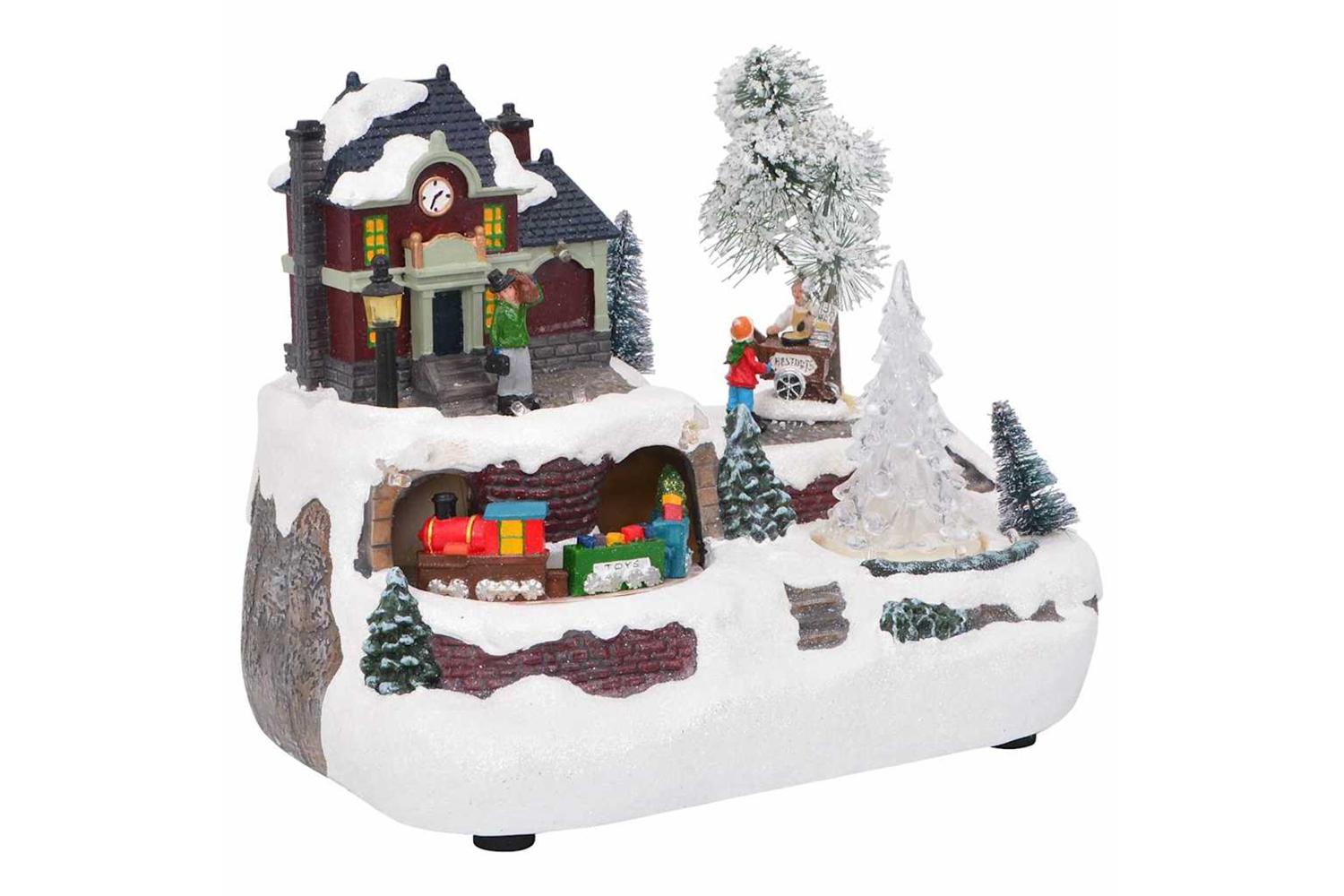 Vidaxl Christmas Tabletop Multicolour 235 X 16 X 185 Cm Resin