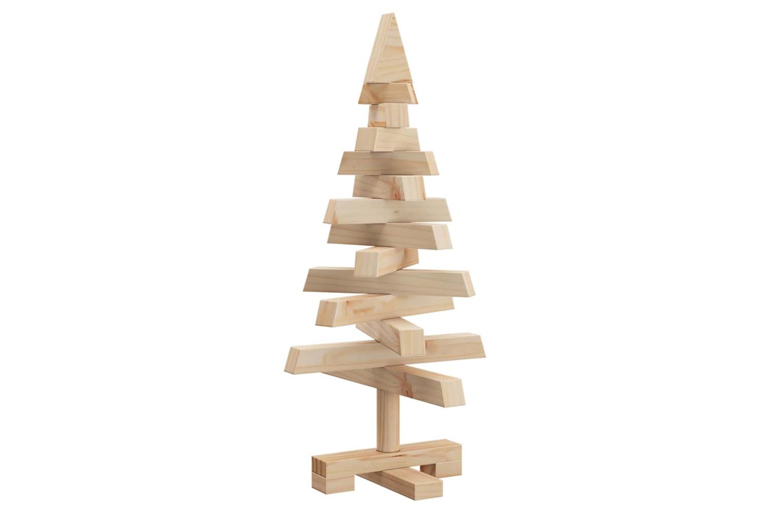 Vidaxl Christmas Trees With Stand Natural 60 Cm Solid Pine Wood