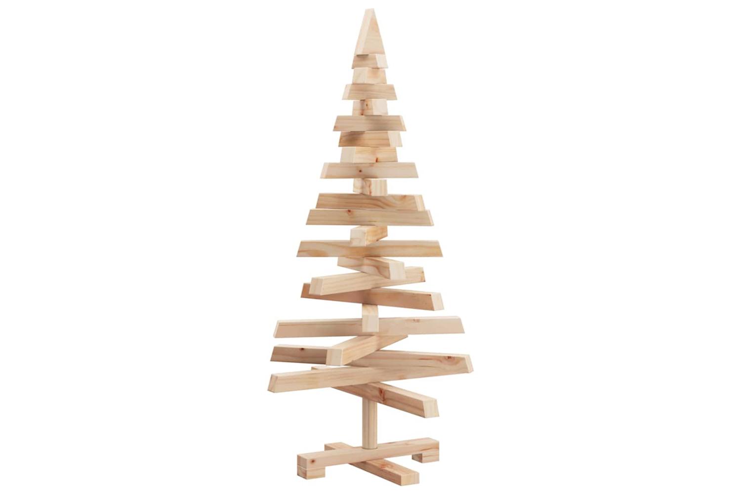 Vidaxl Christmas Trees With Stand Natural 90 Cm Solid Pine Wood