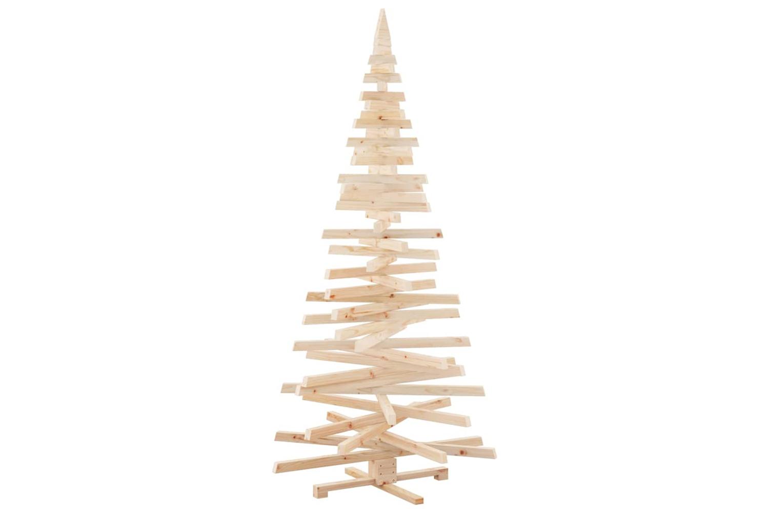 Vidaxl Christmas Trees With Stand Natural 210 Cm Solid Pine Wood