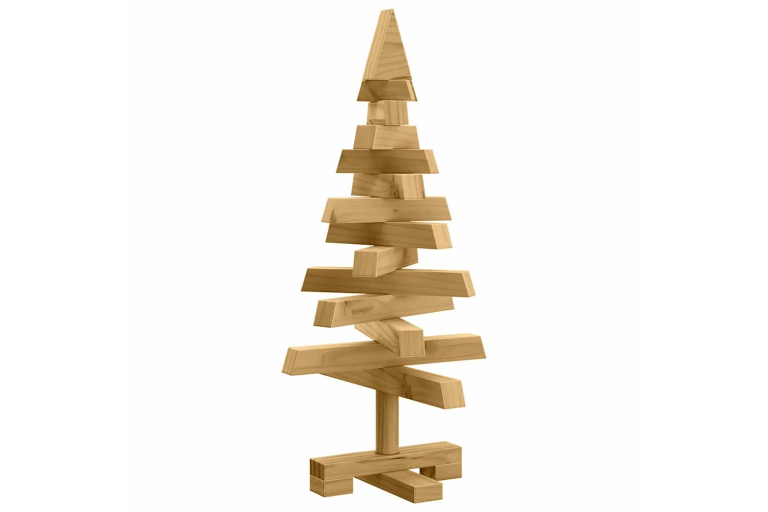 Vidaxl Christmas Trees With Stand Brown 60 Cm Solid Pine Wood