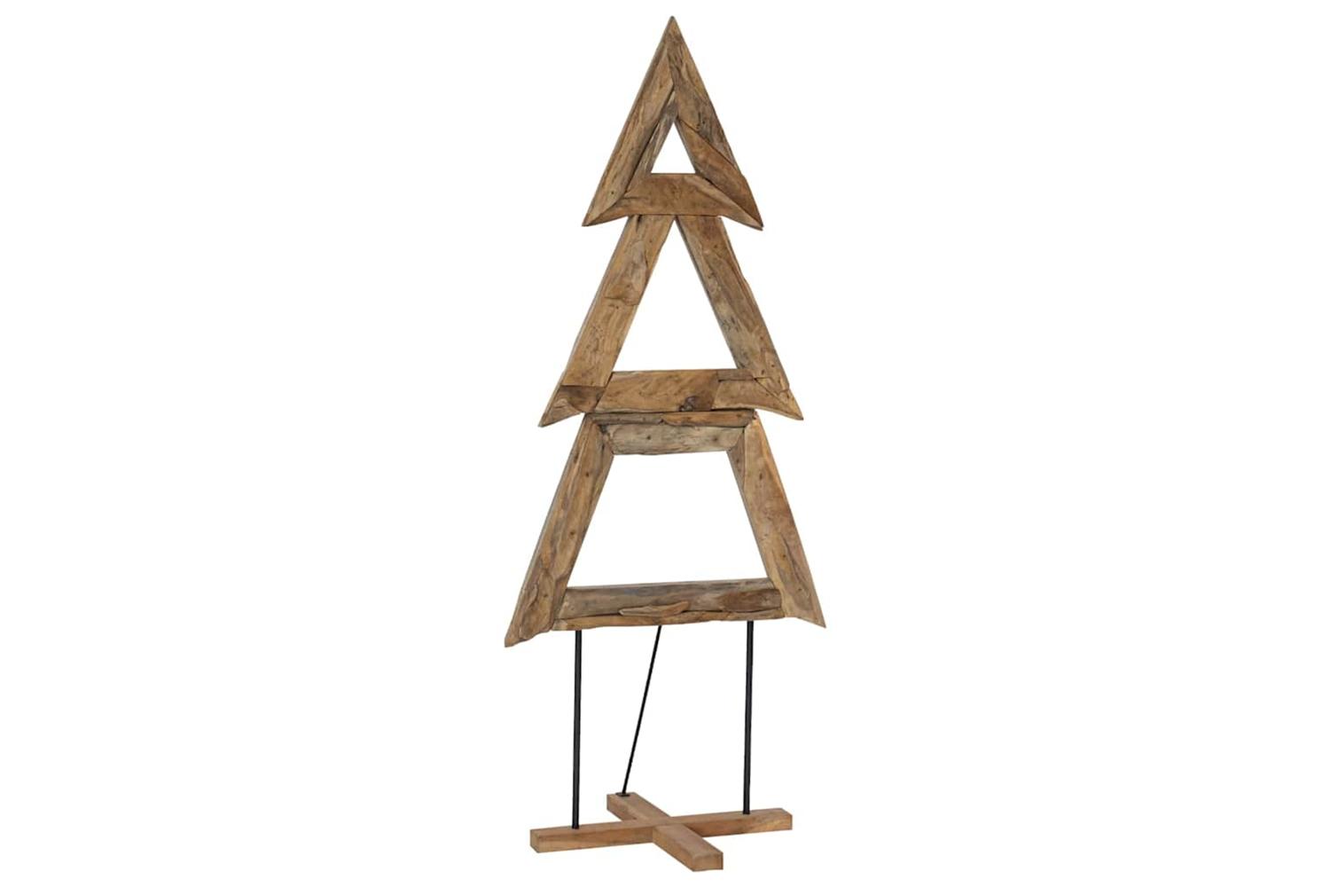 Vidaxl Christmas Tree With Stand Brown 180 Cm Solid Teak Wood