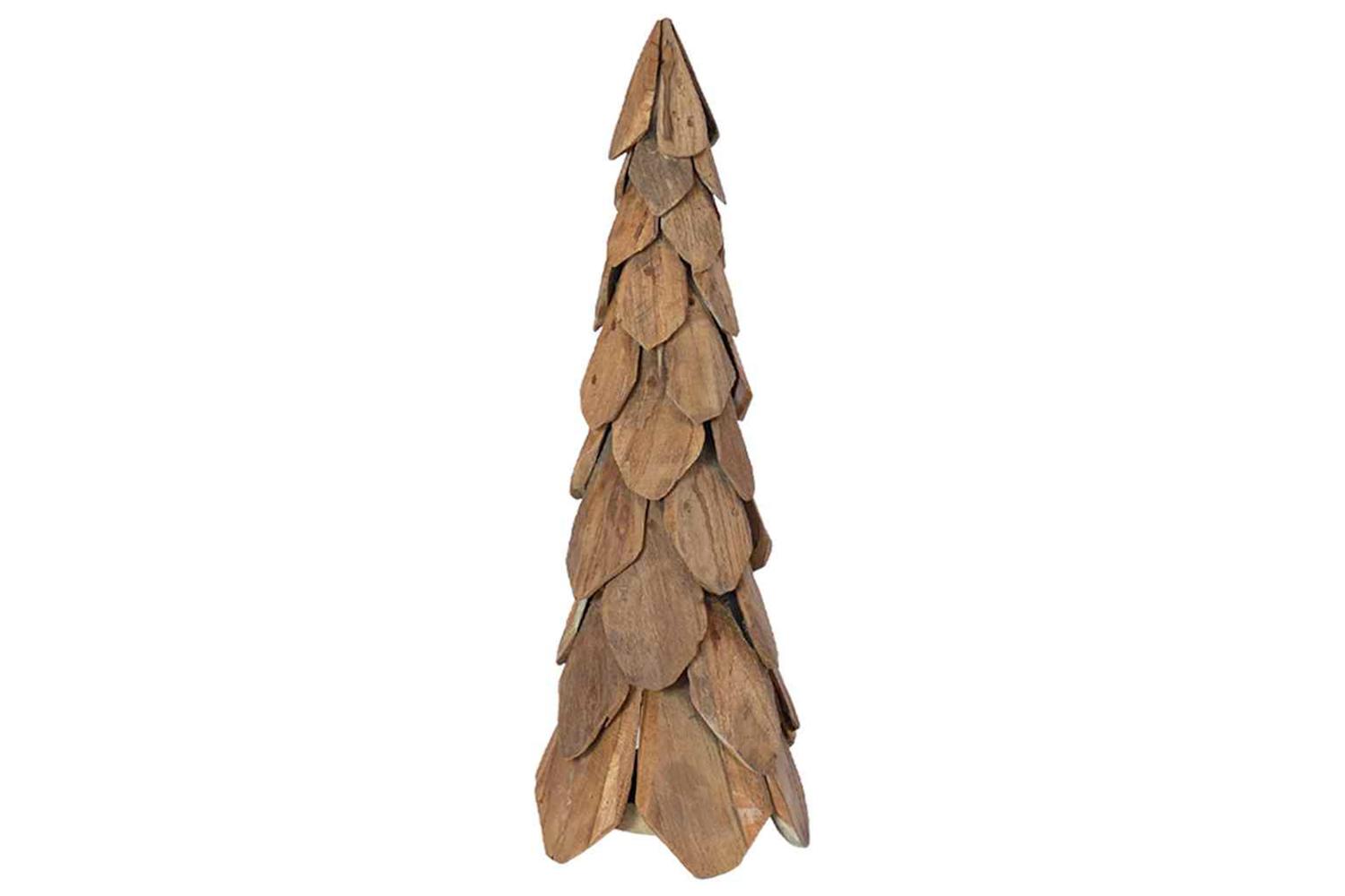 Vidaxl Christmas Tree With Stand Brown 80 Cm Solid Teak Wood
