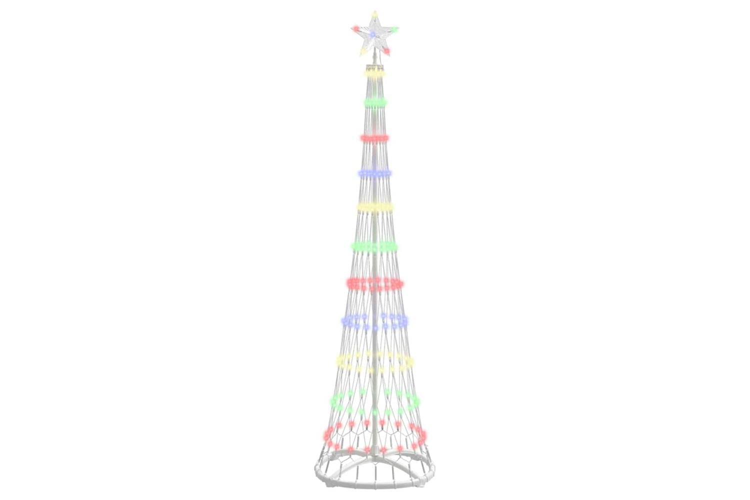 Vidaxl Led Christmas Tree Multicolour 51 X 51 X 190 Cm Metal