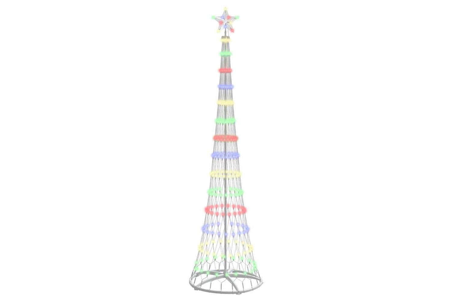 Vidaxl Led Christmas Tree Multicolour 70 X 70 X 250 Cm Metal