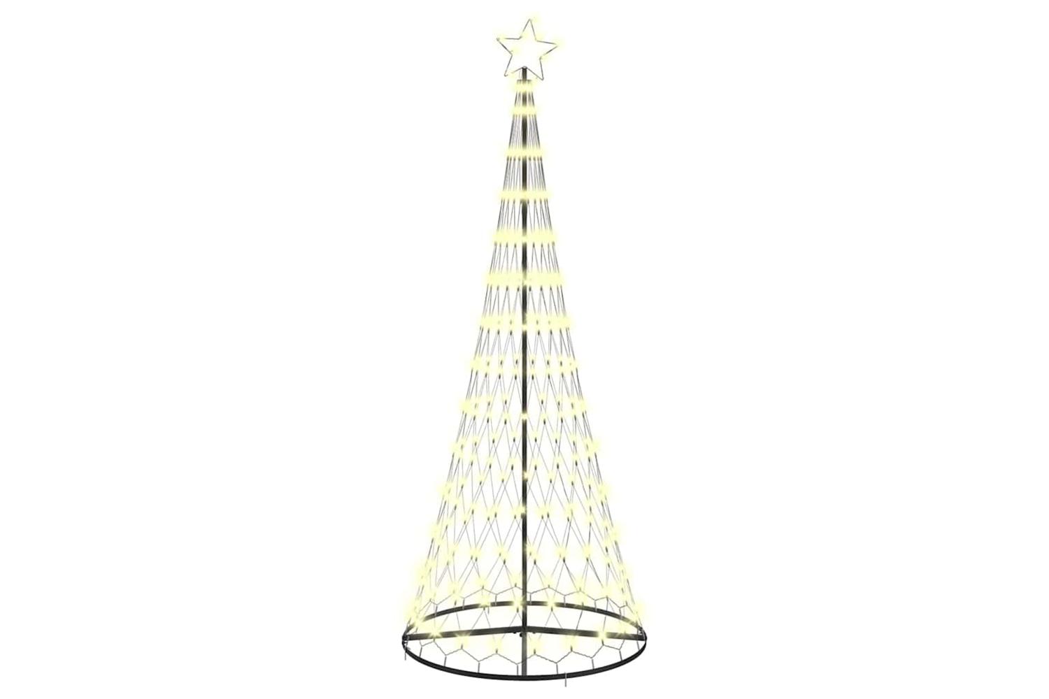 Vidaxl Led Christmas Tree Warm White 100 X 100 X 250 Cm Metal