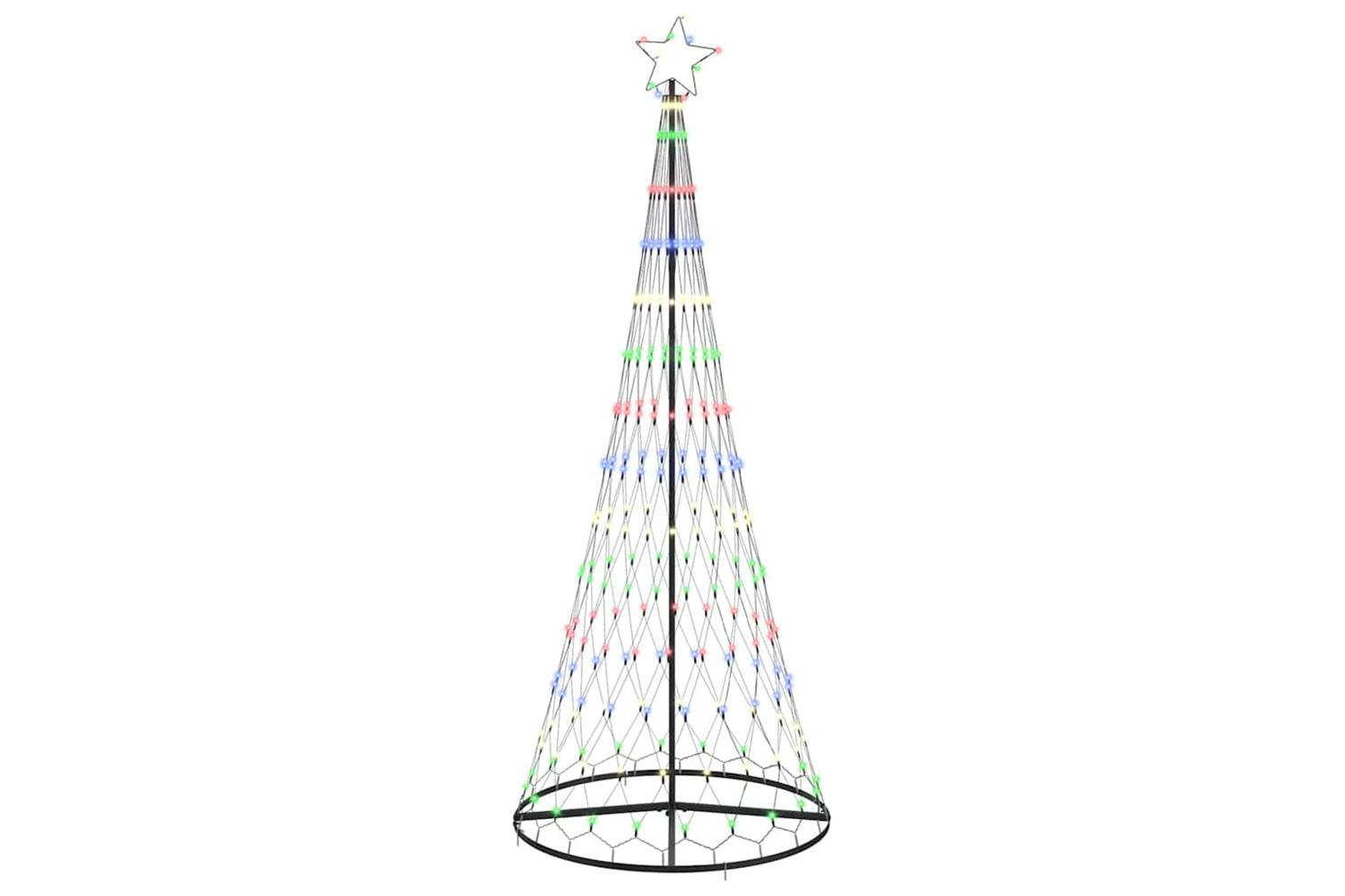 Vidaxl Led Christmas Tree Multicolour 100 X 100 X 250 Cm Metal