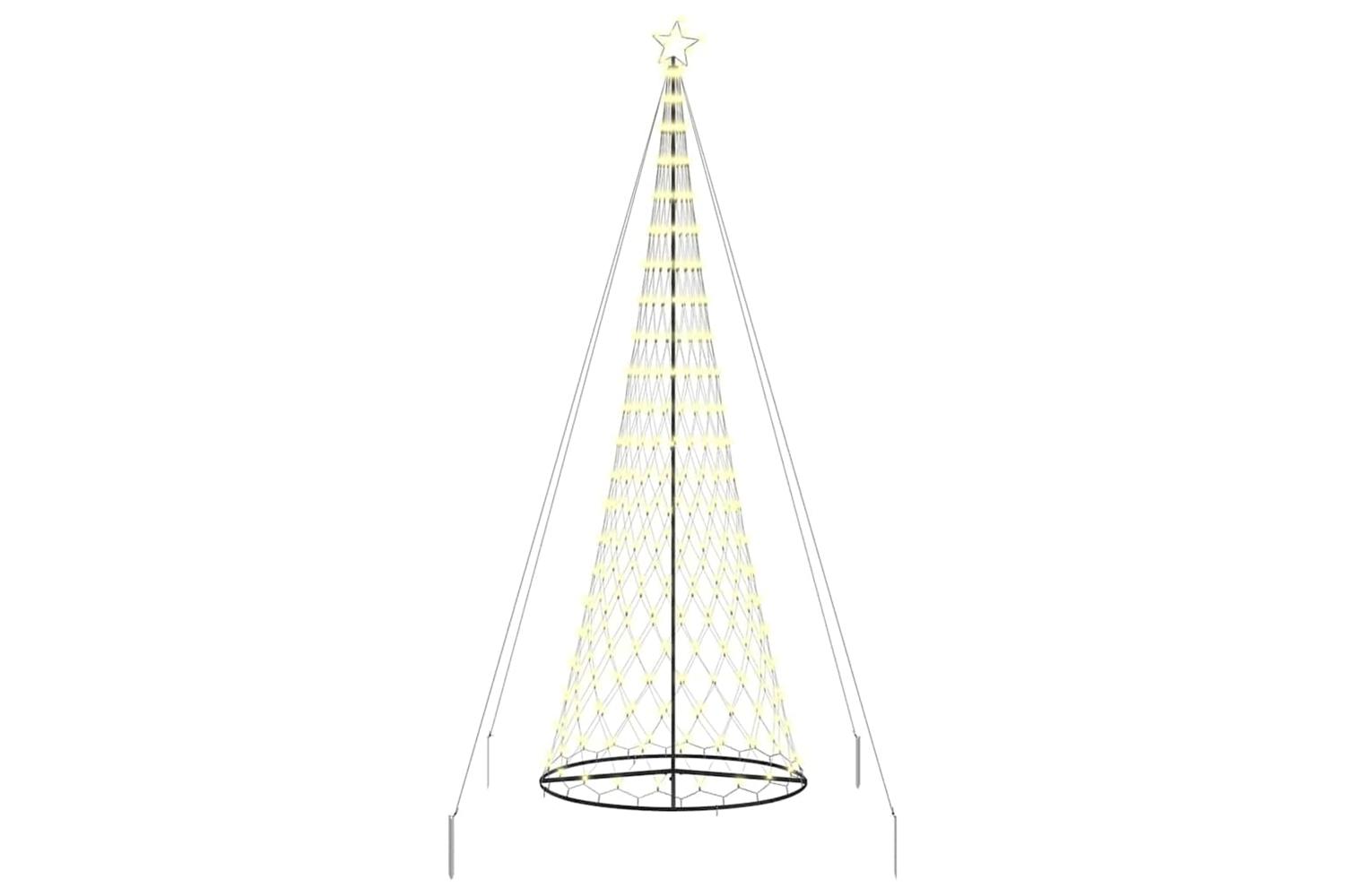 Vidaxl Led Christmas Tree Warm White 1385 X 1385 X 399 Cm Metal
