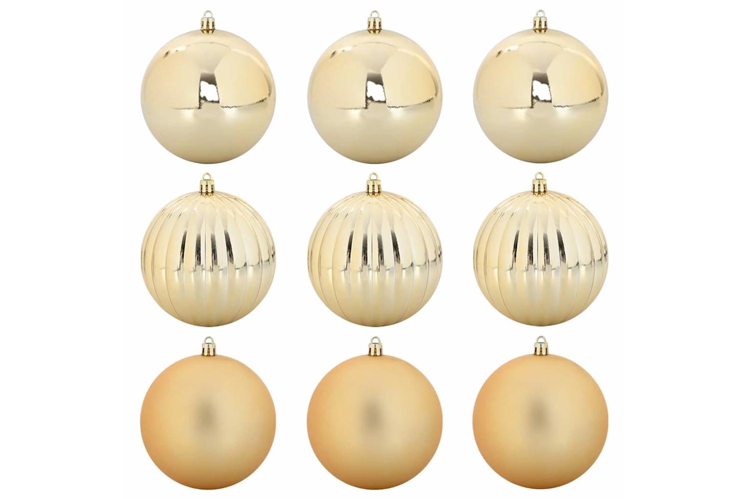 Vidaxl Christmas Bauble Set 9 Pcs Gold
