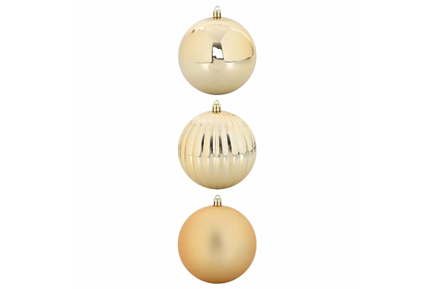Vidaxl Christmas Bauble Set 3 Pcs Gold