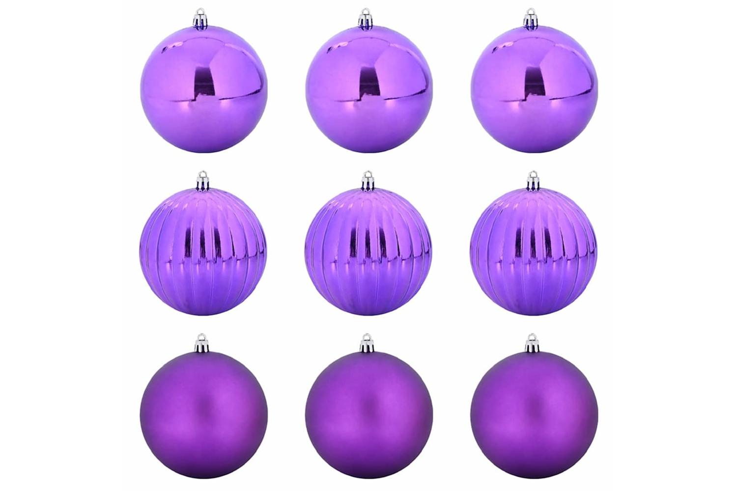 Vidaxl Christmas Bauble Set 9 Pcs Lilac