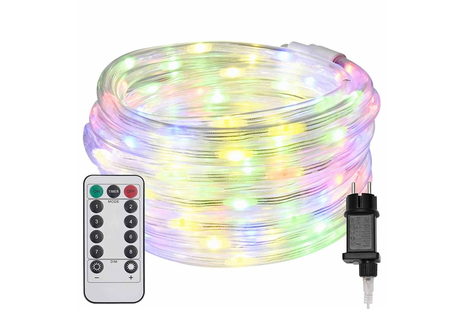 Vidaxl Rope Light With 2400 Leds Multicolour 100 M Pvc