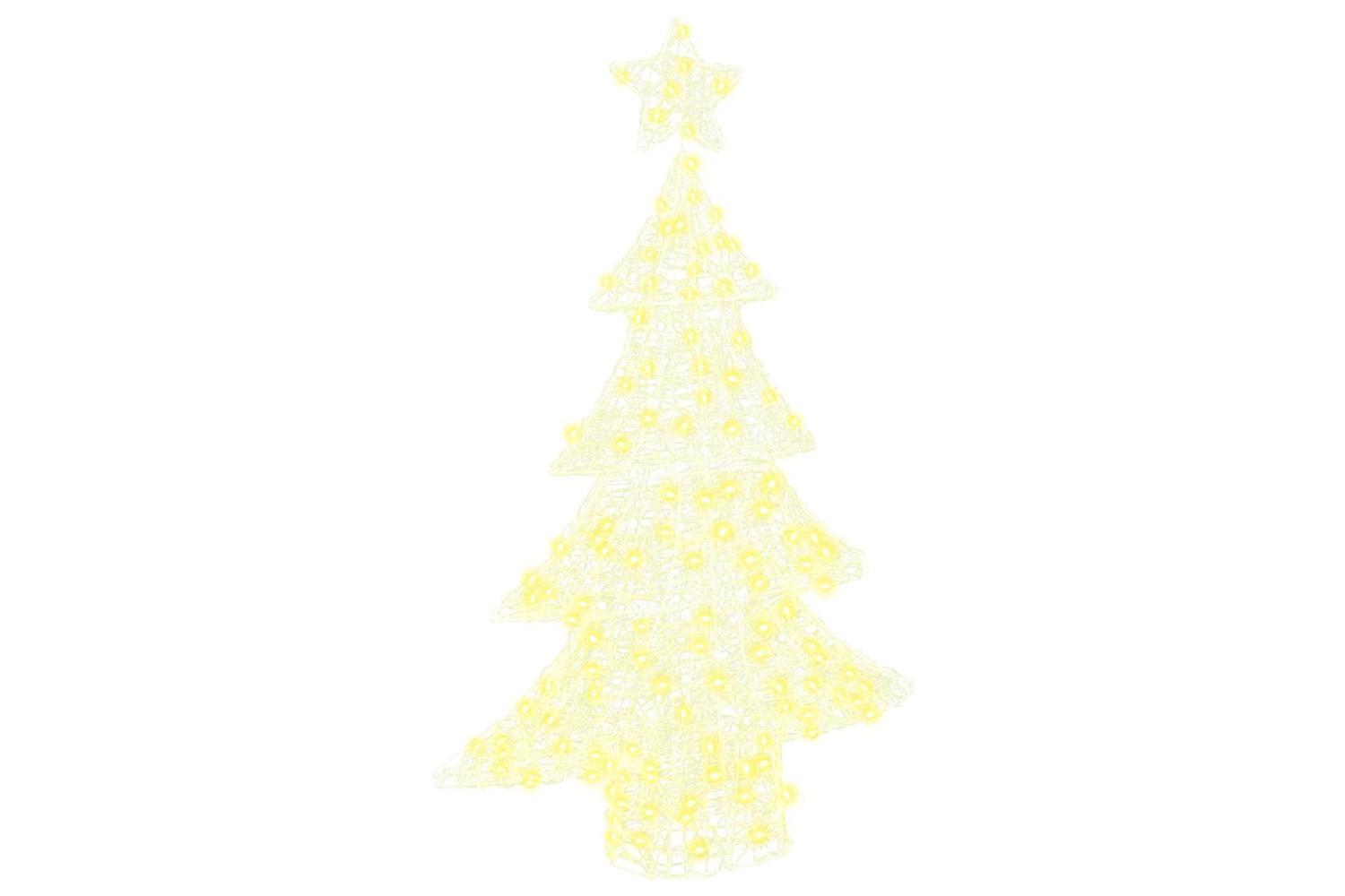 Vidaxl Christmas Tree With 100 Leds Warm White 120 Cm Acrylic