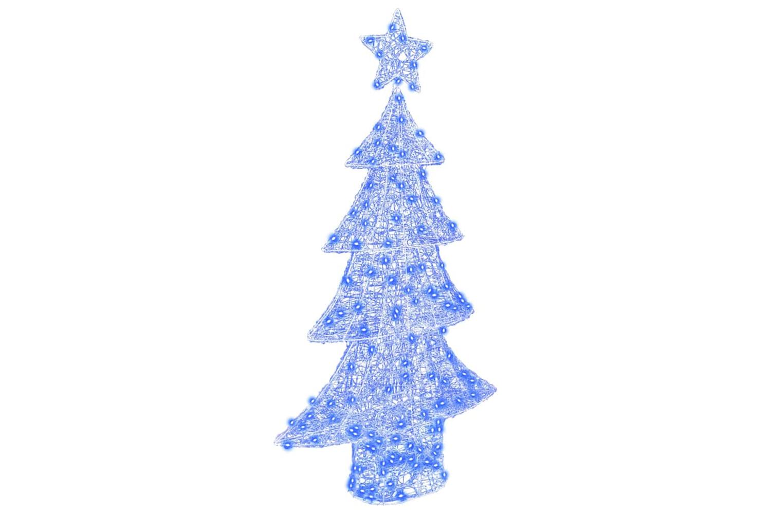 Vidaxl Christmas Tree With 160 Leds Blue 150 Cm Acrylic