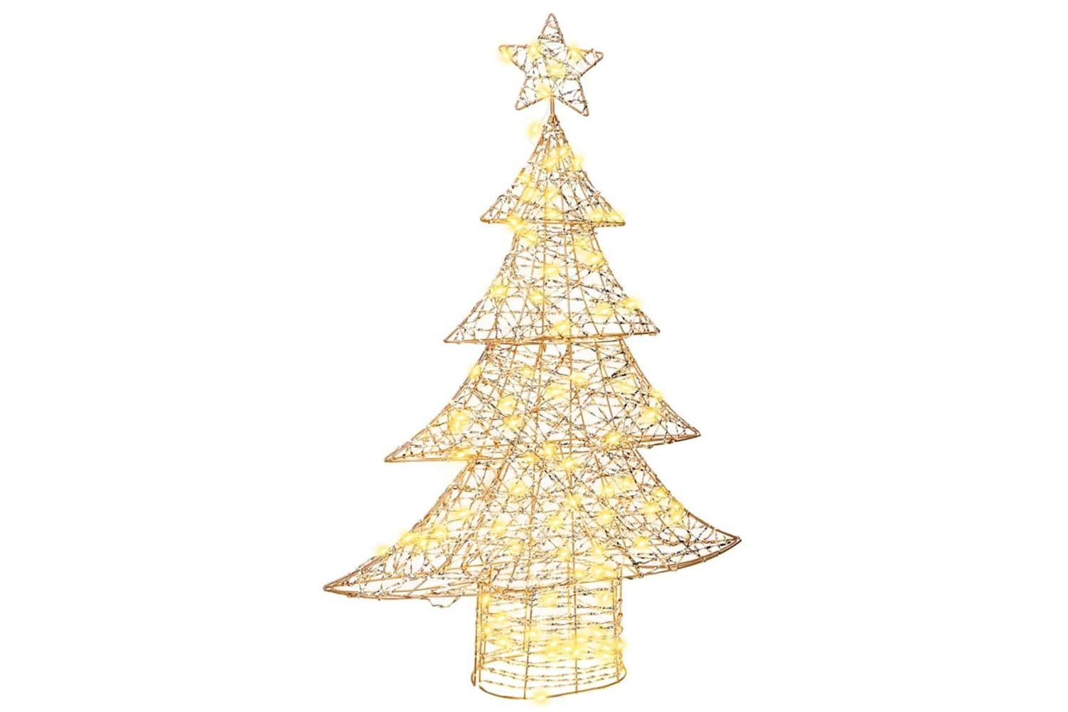 Vidaxl Christmas Tree With 120 Leds Warm White 120 Cm Pet