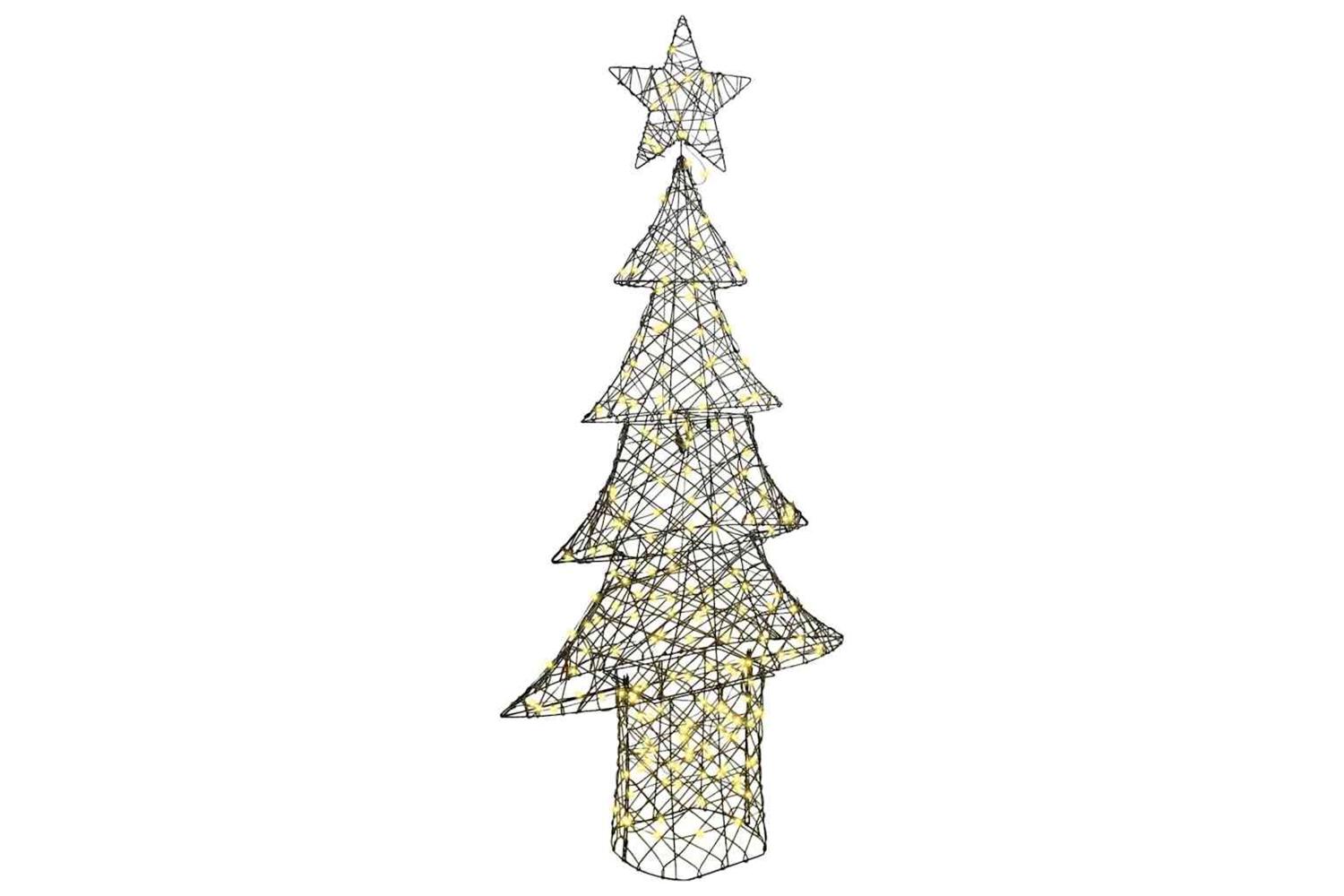 Vidaxl Christmas Tree With 240 Leds Warm White 180 Cm Rattan