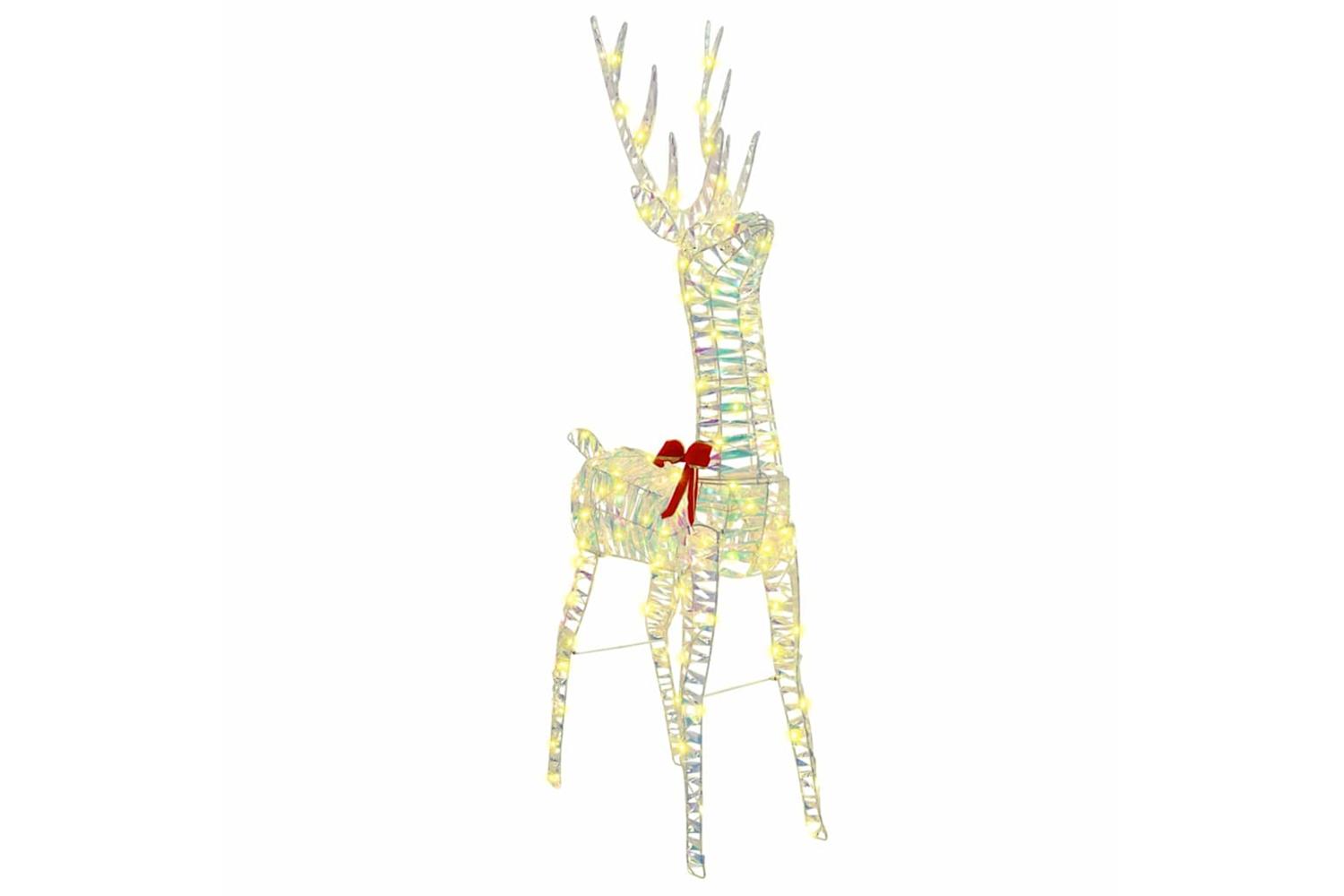 Vidaxl 3d Reindeer With 140 Leds Warm White 128 Cm Pet