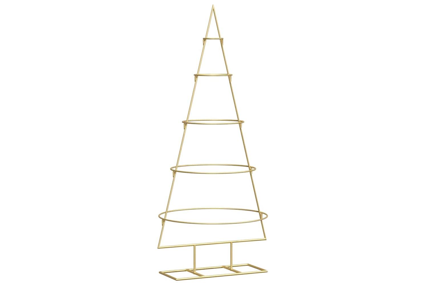 Vidaxl Metal Christmas Tree With Stand Gold 125 Cm Powder-coated Steel