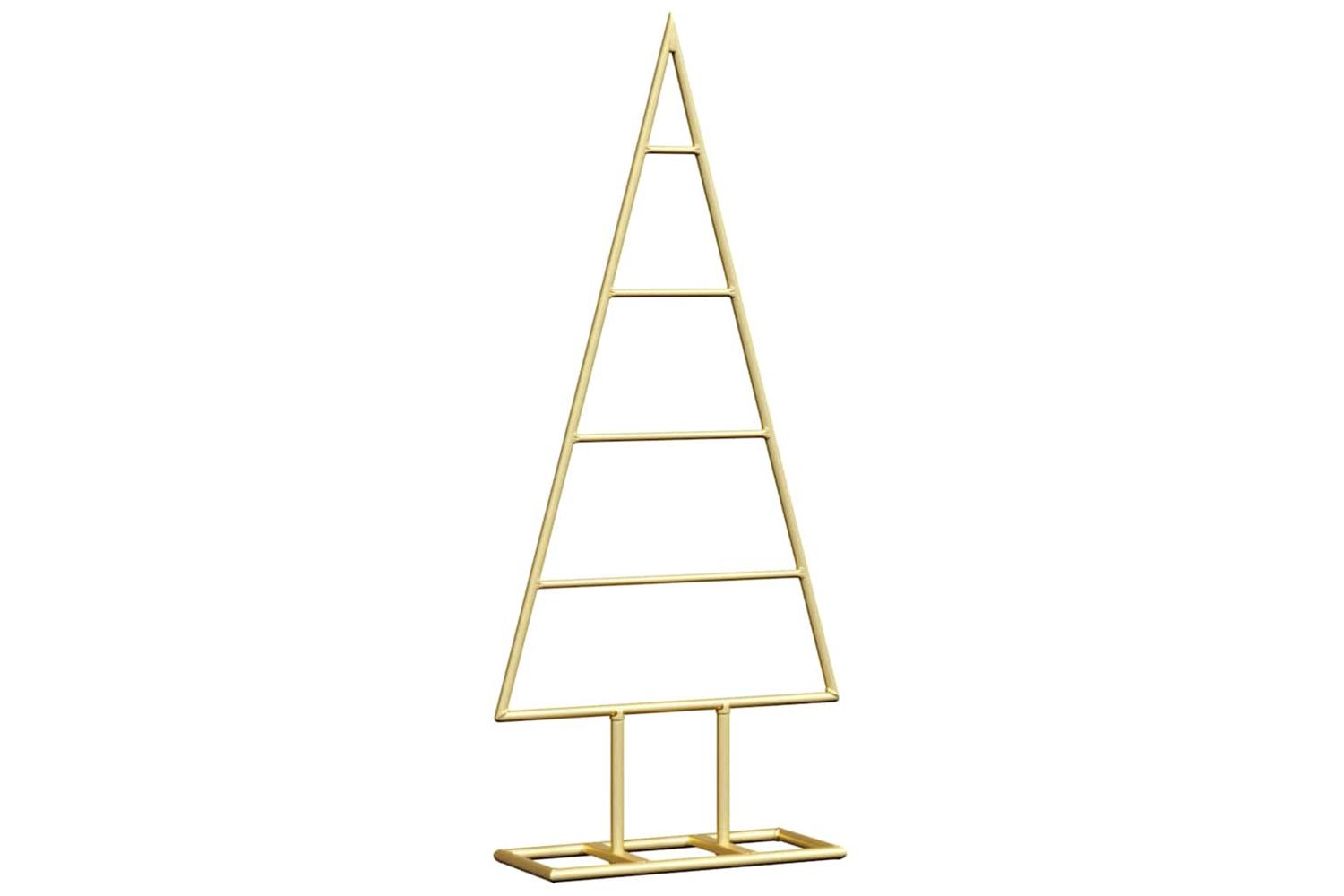 Vidaxl Metal Christmas Tree With Stand Gold 60 Cm Powder-coated Steel