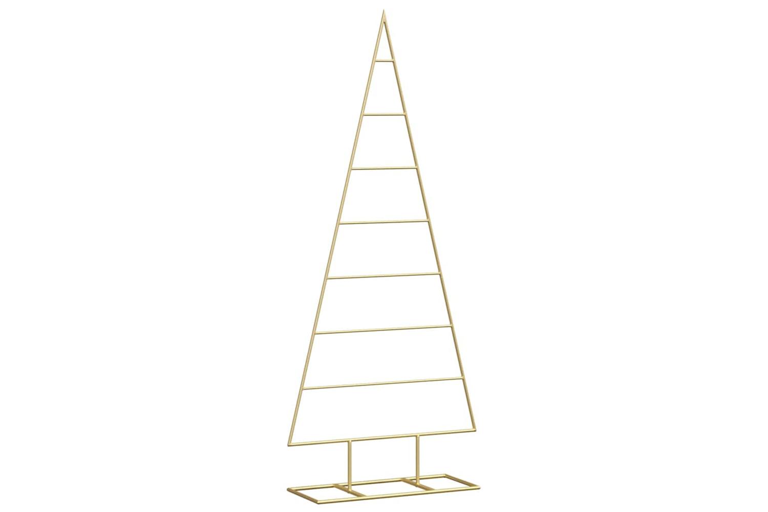 Vidaxl Metal Christmas Tree With Stand Gold 125 Cm Powder-coated Steel