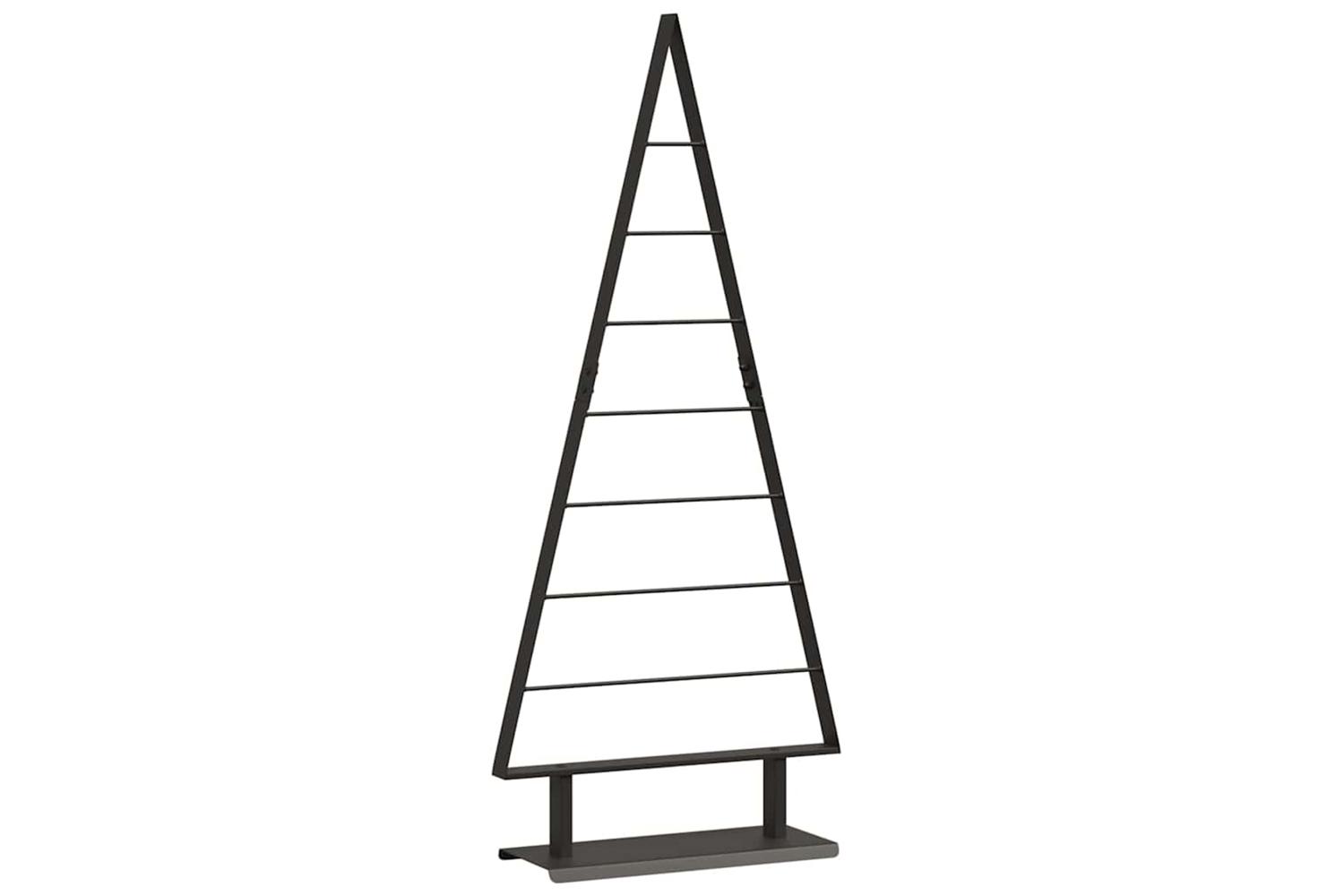 Vidaxl Metal Christmas Tree With Stand Black 125 Cm Steel