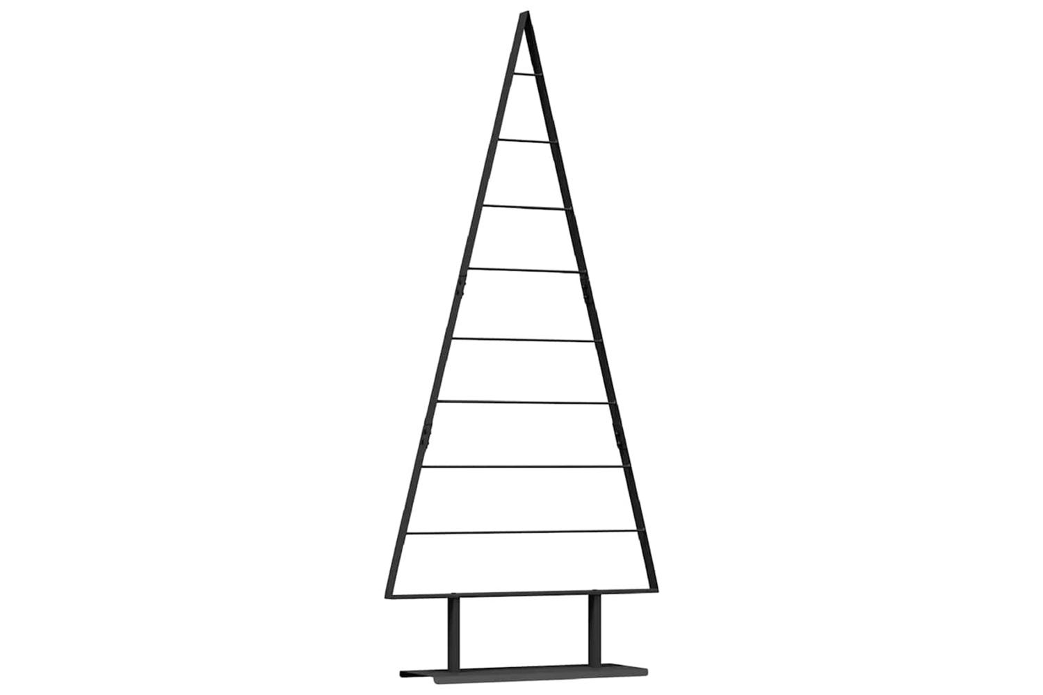 Vidaxl Metal Christmas Tree With Stand Black 180 Cm Steel