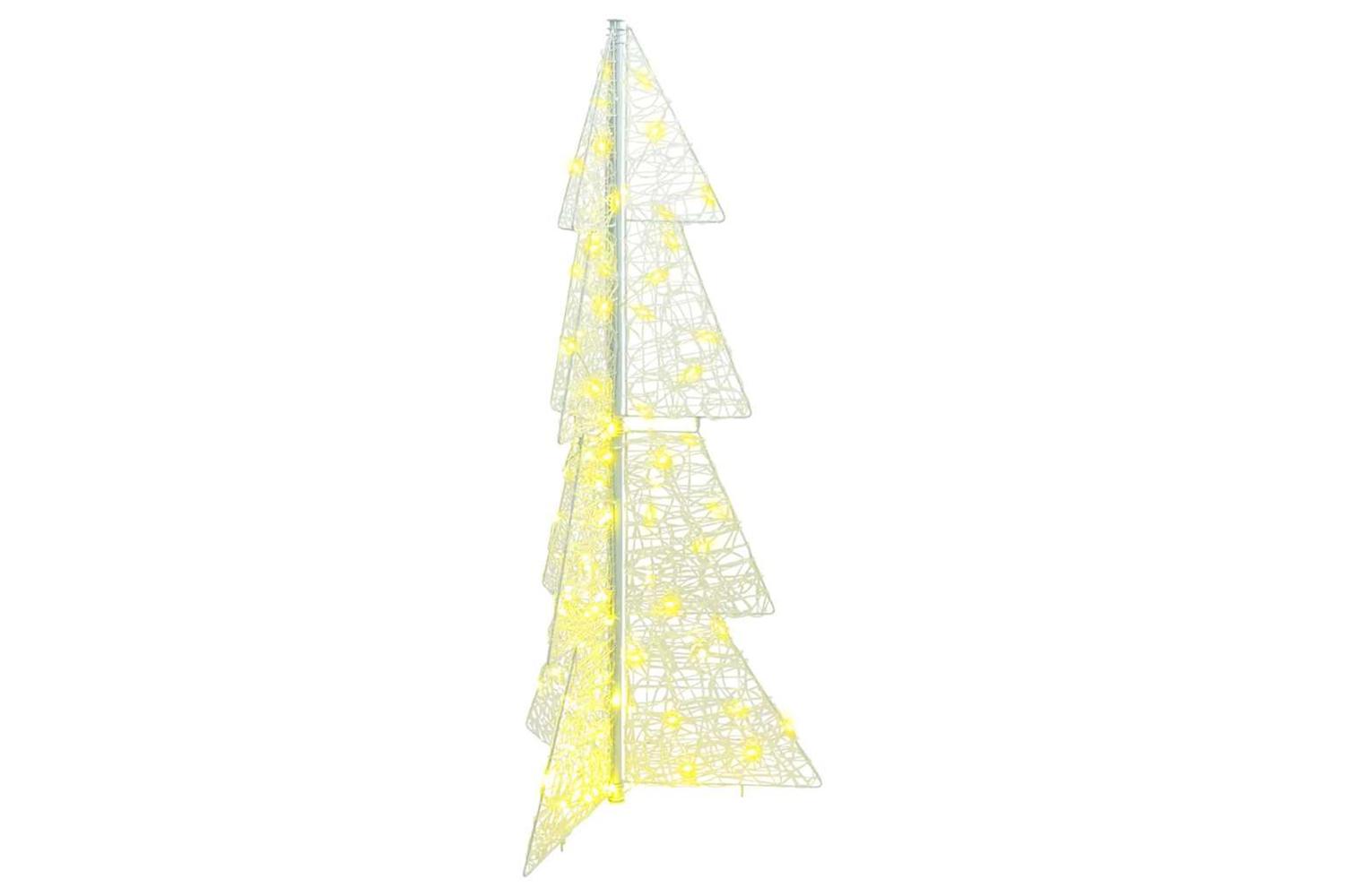 Vidaxl Christmas Tree With 100 Leds Warm White 120 Cm Acrylic