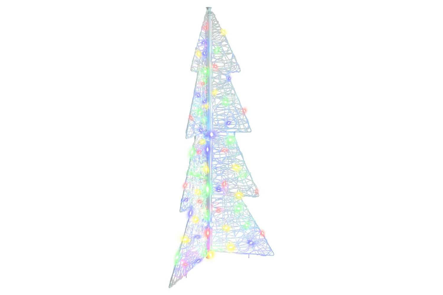 Vidaxl Christmas Tree With 100 Leds Multicolour 120 Cm Acrylic