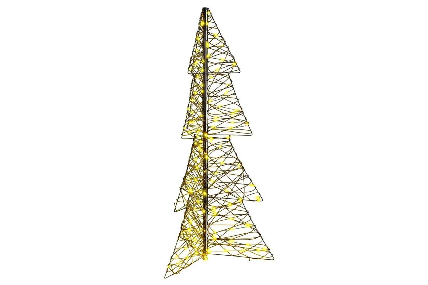 Vidaxl Christmas Tree With 160 Leds Warm White 150 Cm Rattan