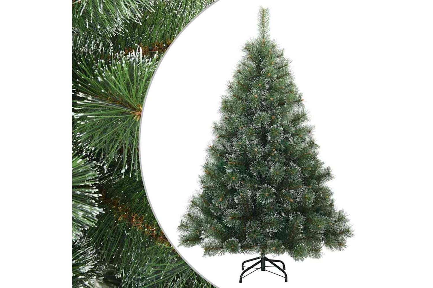Vidaxl Artificial Hinged Christmas Tree Snow Flocked White 150 Cm