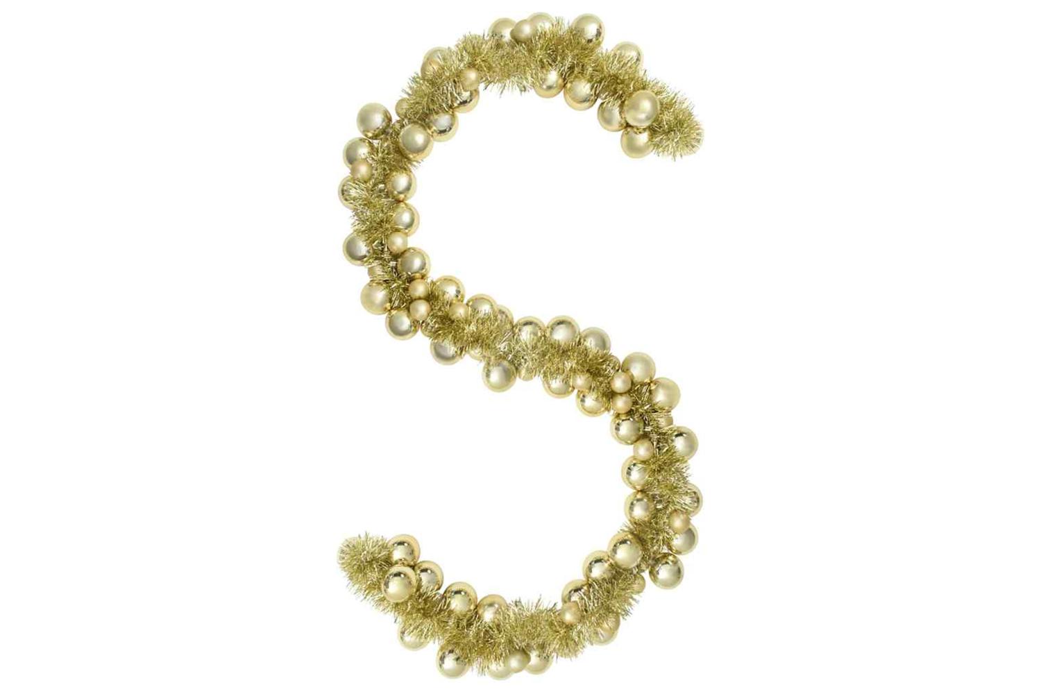 Vidaxl Christmas Ball Garland Gold 186 Cm Polystyrene