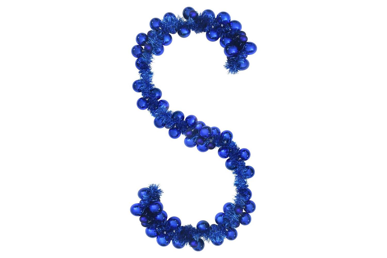 Vidaxl Christmas Ball Garland Blue 186 Cm Polystyrene