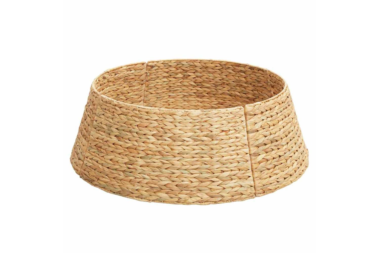 Vidaxl Christmas Tree Collar Brown 75 X 75 X 25 Cm Water Hyacinth