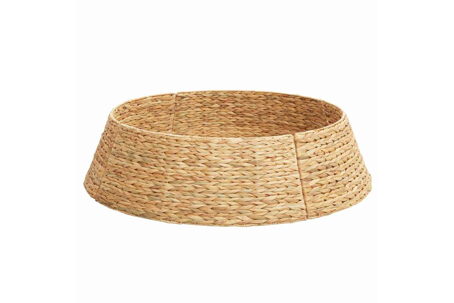 Vidaxl Christmas Tree Collar Brown 105 X 105 X 28 Cm Water Hyacinth