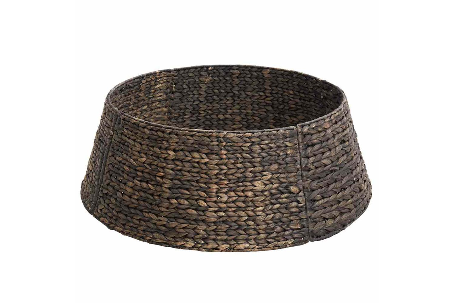 Vidaxl Christmas Tree Collar Black 60 X 60 X 22 Cm Water Hyacinth