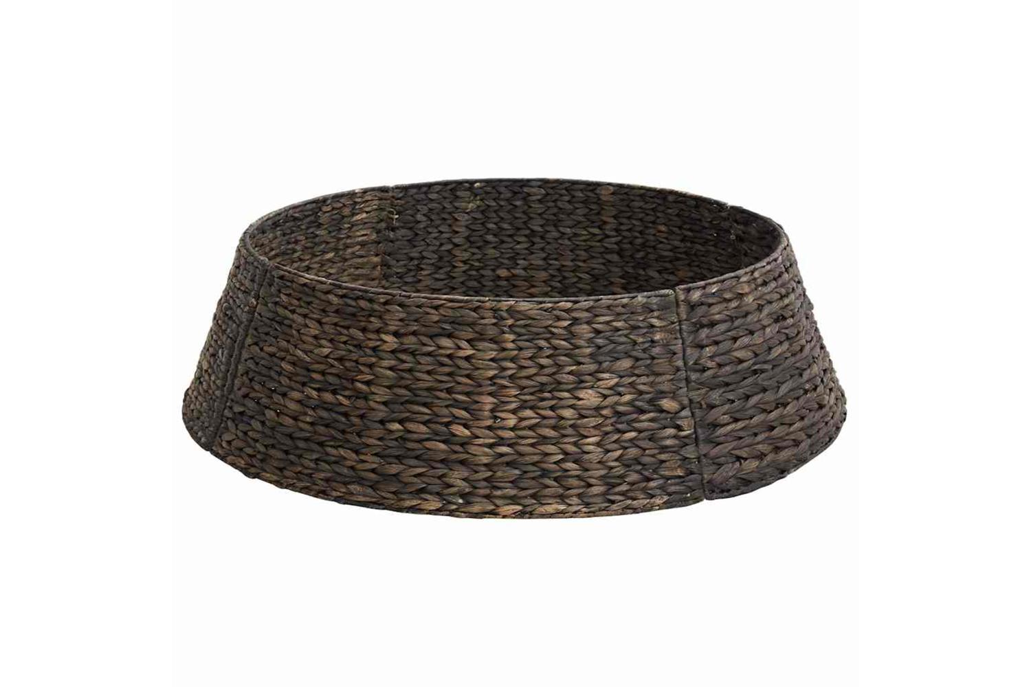 Vidaxl Christmas Tree Collar Black 105 X 105 X 28 Cm Water Hyacinth