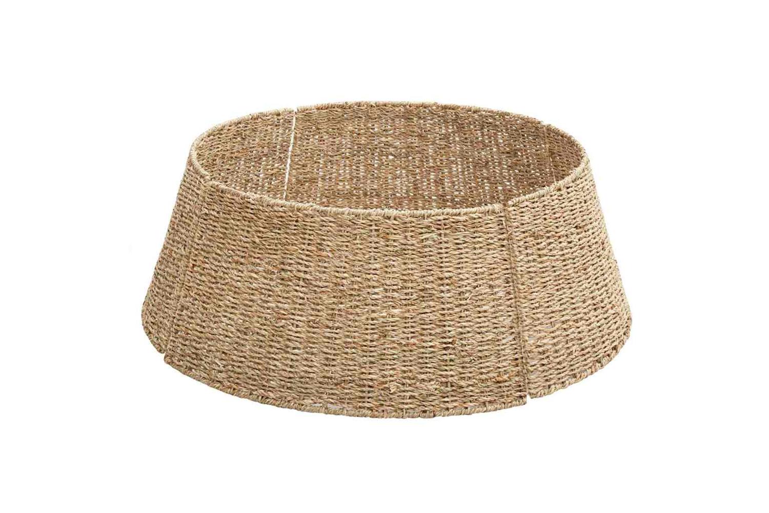 Vidaxl Christmas Tree Collar Brown 60 X 60 X 22 Cm Seagrass