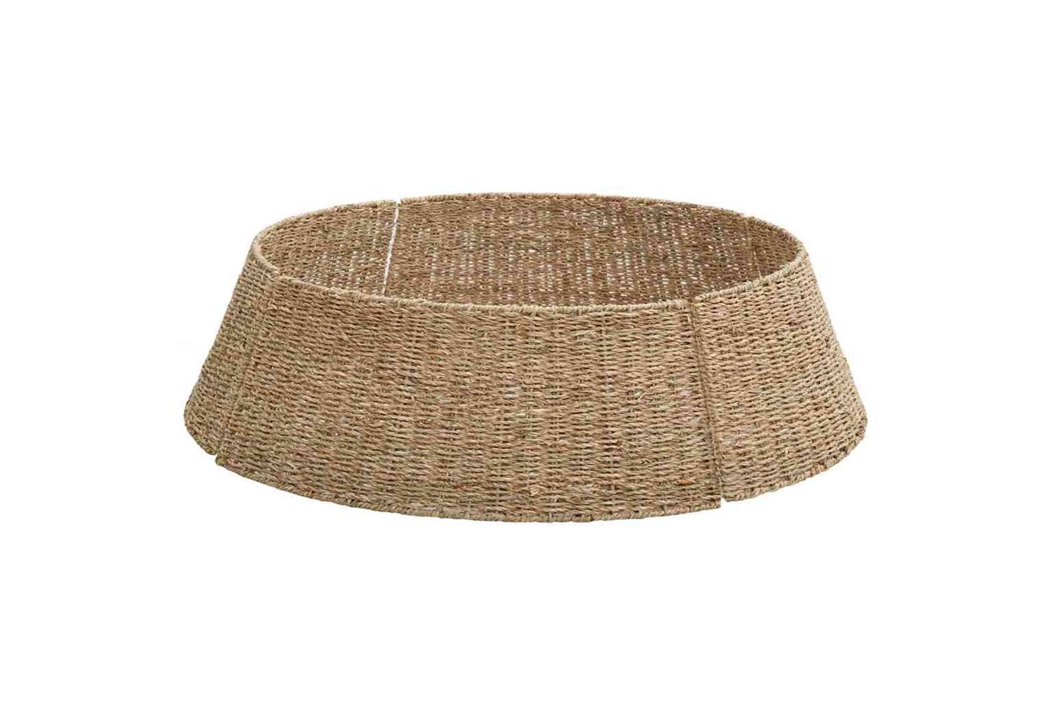 Vidaxl Christmas Tree Collar Brown 105 X 105 X 28 Cm Seagrass