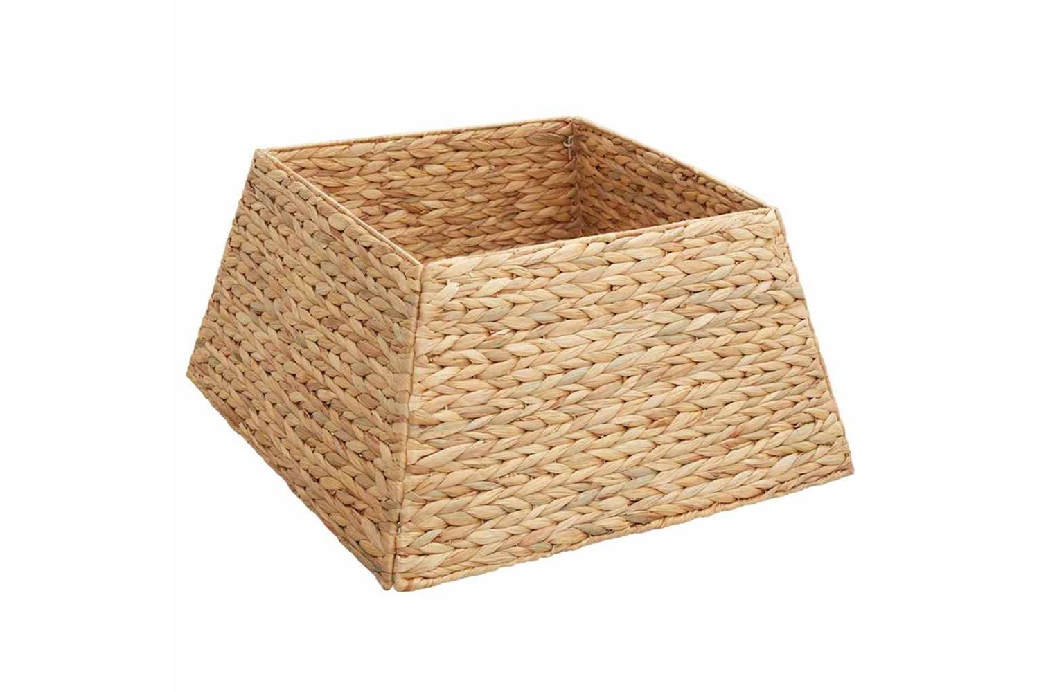 Vidaxl Christmas Tree Collar Brown 50 X 50 X 25 Cm Water Hyacinth