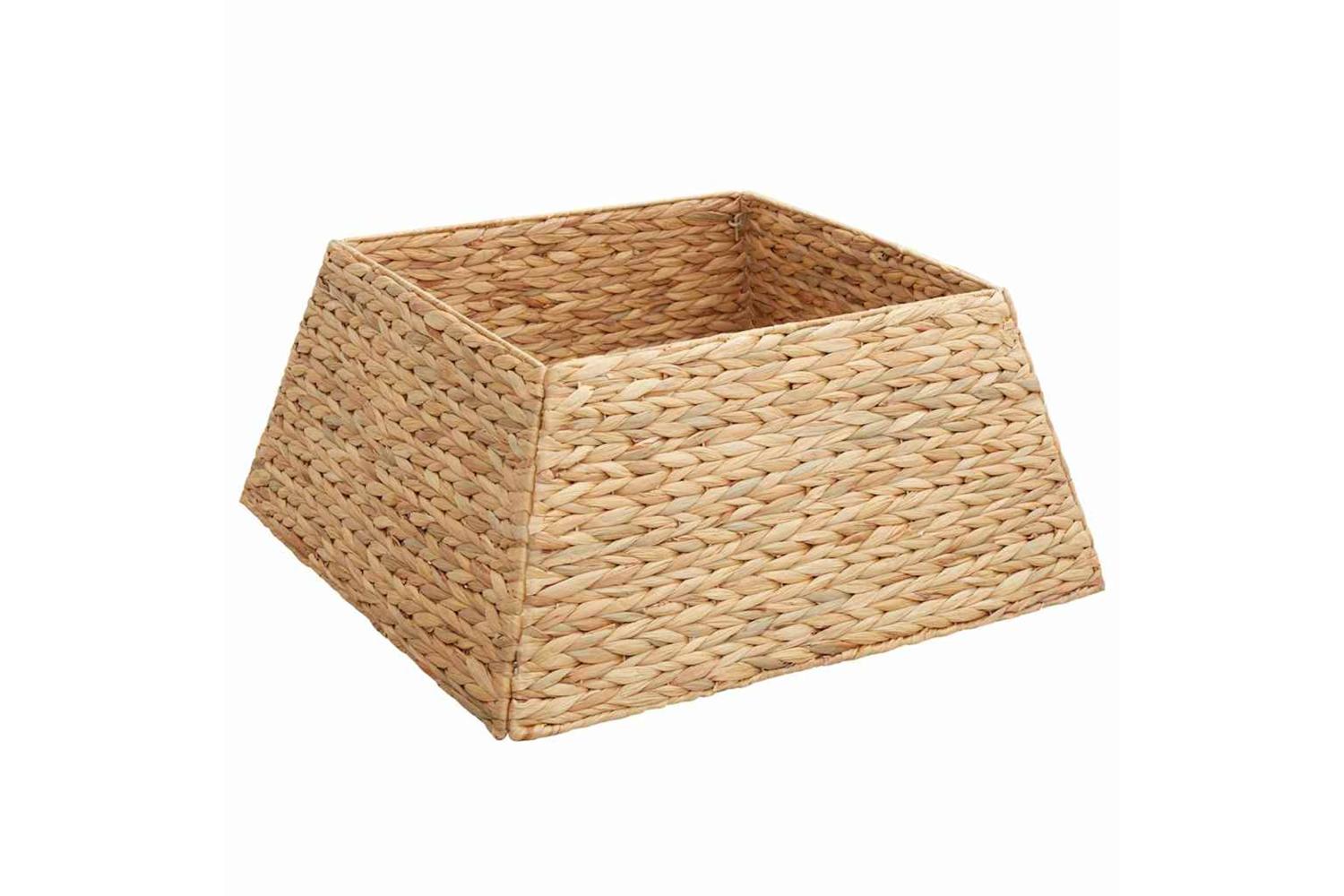 Vidaxl Christmas Tree Collar Brown 60 X 60 X 28 Cm Water Hyacinth