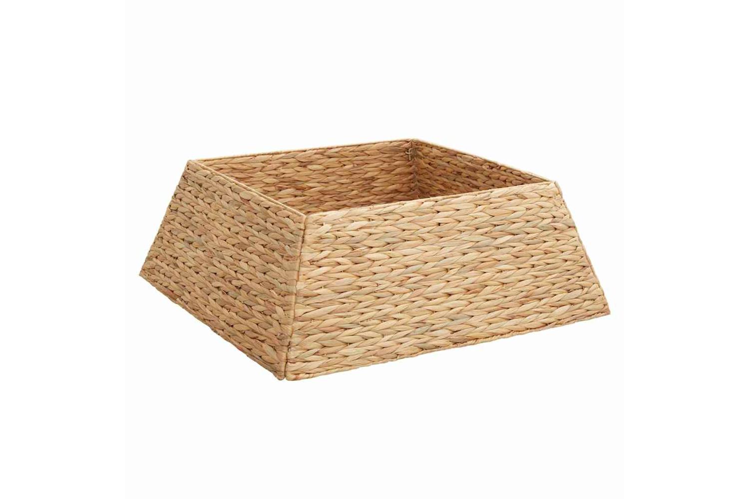 Vidaxl Christmas Tree Collar Brown 70 X 70 X 28 Cm Water Hyacinth