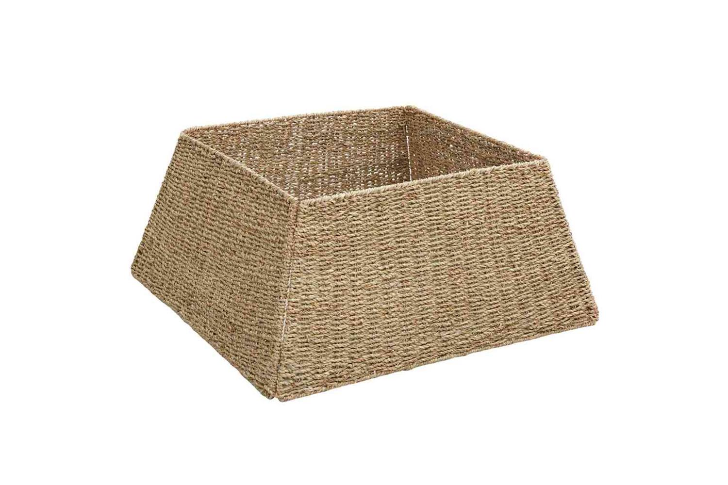 Vidaxl Christmas Tree Collar Brown 60 X 60 X 28 Cm Seagrass