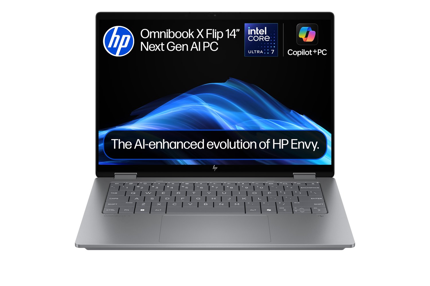 HP 14" OmniBook X Flip Core Ultra 7 | 16GB | 1TB | Meteor Silver