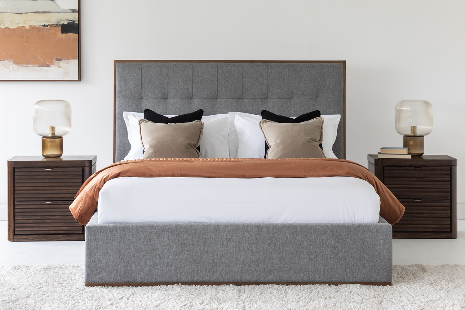 Willow Bed Frame | King | 5ft | Stone